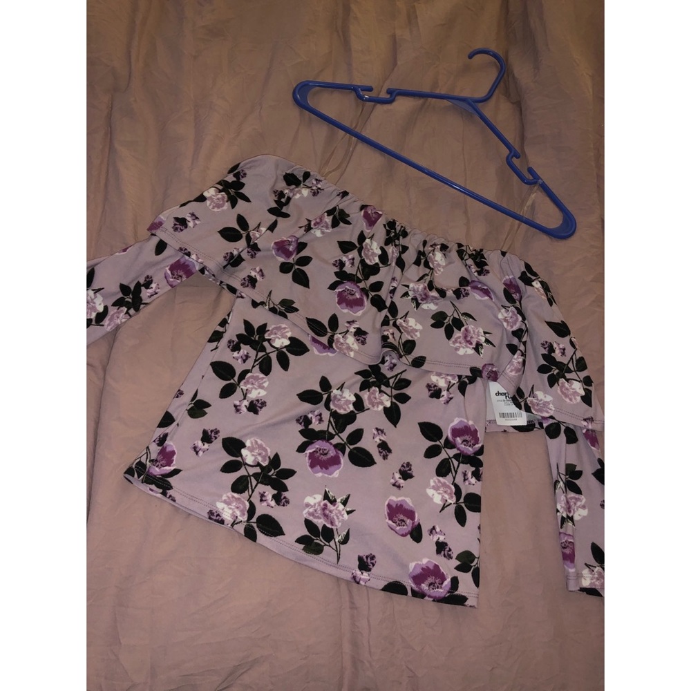 Off the shoulder floral top